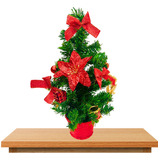 Árvore De Natal Decorada De Mesa Pequena Mini Luxo Decoração
