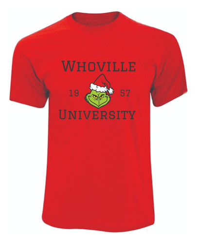 Camisetas Navidad Navideños Grinch University Whoville