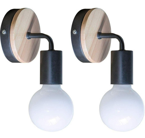 Lámpara De Pared Led Interior Aplique Vintage E27 Socket