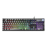 Teclado Gamer Usb Rgb K500f Preto Hp