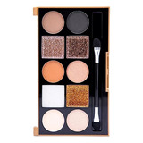 Eyeshadow & Glitter Paleta De Sombras 10 Colores + Glitter