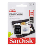 Cartão De Memória Microsdxc 256gb Sandisk Ultra 100mb/s C10