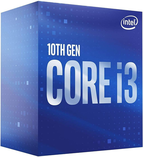 Procesador Intel Core I3-10100 De 4 Nucleos, 4,3 Ghz Lga1200