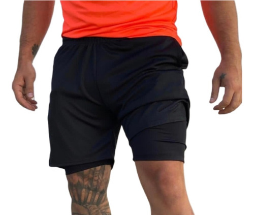 Short Con Calza Hombre Running Entrenamiento Gym