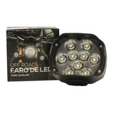 Faro Auxiliar Led Off Road Plastico Abs 12v 27w Lux Led