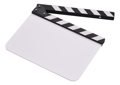 Tablilla De Claqueta Clapper Action Scene, Negra, En Blanco