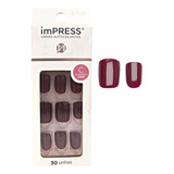 Unhas Autocolantes Kissny Impress Matchmaker Quadrado Bip220