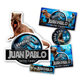 Etiquetas Escolares Jurassic World Editables Kit Imprimible