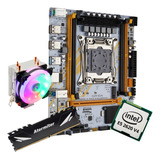 Kit Gamer Placa Mãe X99 Qiyida Ed4 Xeon E5 2620 V4 16gb Cool