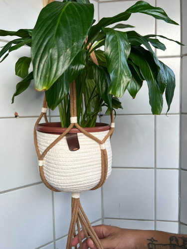 Decoração Trendy: Suporte Bbb 24 Em Macramê Para Plantas 