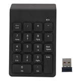 Teclado Numérico Inalámbrico Receptor Usb Negro 18 Teclas