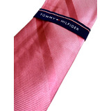 Corbata Tommy Hilfiger Seda Hombre Elegante Rayas Rosada