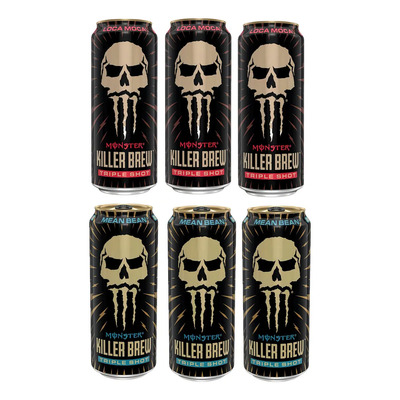 Monster Killer Brew Triple Shot Mean Bean-loca Moca 6 Pz | Envío gratis