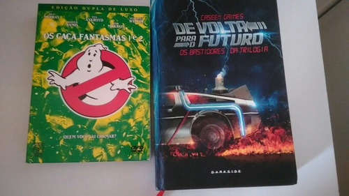 Kit Anos 80 Livro De Volta Para O Futuro  Dvd Caca Fantasmas