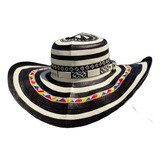 Sombrero 23 Fibras Diseño Cebra Tricolor Calidad