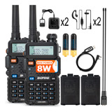 Baofeng Radio Uv-5r 8w Paquete De 2 Radios De Mano (vhf Y Uh