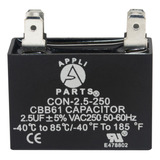 Appli Parts Condensador Capacitor De Ventilador 2.5 Mfd (mic