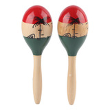 Maracas, Instrumento Musical De Madera, 2 Unidades