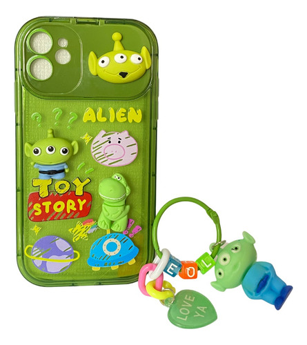 Funda Case 3d Toy Story Para iPhone + Cristal Templado