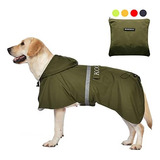 Koogal Chubasquero Para Perros Grandes Para Mascotas, Poncho