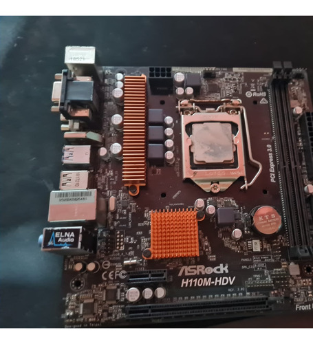 Motherboard Asrock H110m-hdv Intel 1151 Intel Ddr4