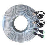 Cable Utp Cat 5e Gris 100m+2 Par Balun+2 Par Voltaje Myh Ext