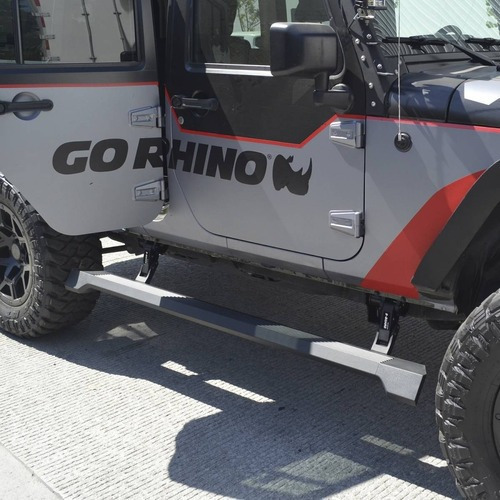 Estribos Electricos Go Rhino Jeep Wrangler Jl 2p 2018-2022