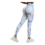 Leggins Deportivo Push Up Tie Dye Control Abdomen Gym Yoga