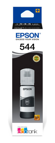 Botella De Tinta Epson 544, Negro, Modelo: T544120-al