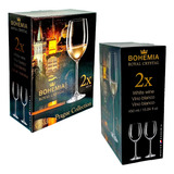 Copa Copon Bohemia De Cristal Para Vino Agua 450ml X2 Uni