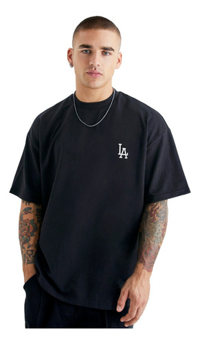 Remera Oversize Hombre Con Estampa Los Angeles Aesthetic