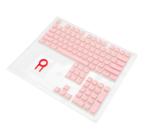 Keycaps Redragon Scarab A130 Pudding Rosa Ingles Cherry