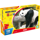 Quebra Cabeça Panda 108 Peças P/ Crianças Nig Brinquedos