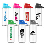 Botella Plastica Reutilizable 750ml Con Tu Logo X 25un