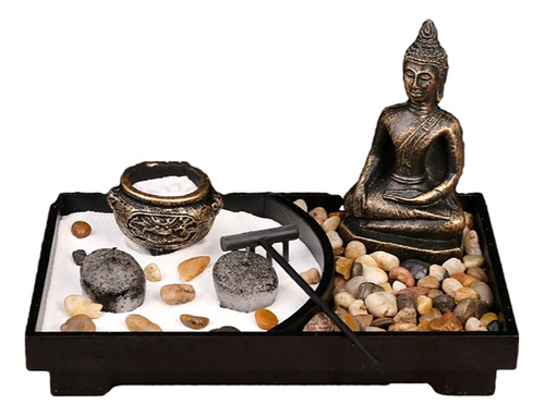 Estátuas De Buda E Castiçal De Mesa Zen, Decoração De Jardim