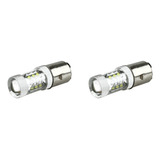 2 Bombillas Ba20d H6 Blancas De 80 W, 16 Led, Para Moto, Cic