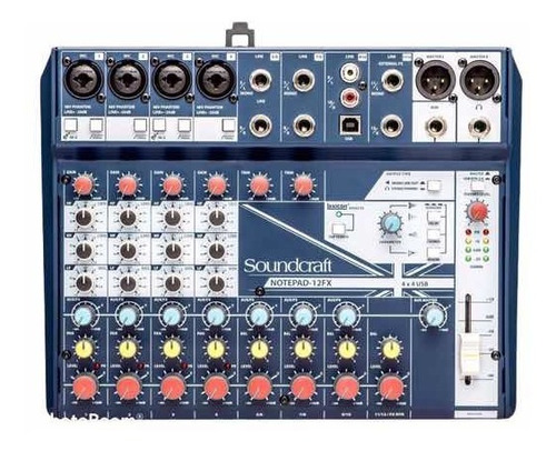 Placa De Sonido Consola Mixer Soundcraft Notepad 12fx