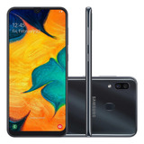 Smartphone Samsung Galaxy A30 64gb Android 9.0 4g - Preto