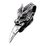 Ghost Store Collar Diente Dragón Cabeza Hombre Acero Inox 