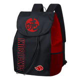 Mochila Akatsuki Organização Ninja Renegado Anime Geek