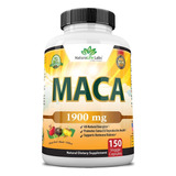 Raiz De Maca Organica Negro, Rojo, Amarillo 1900mg 150 Cap