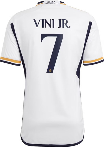 Jersey Real Madrid 2024 Local Blanco Vinicius