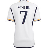 Jersey Real Madrid 2024 Local Blanco Vinicius