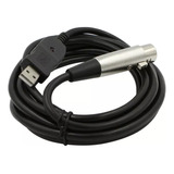 Adaptador De Enlace De Micrófono Usb 2.0 Macho A Xlr 3 Hembr