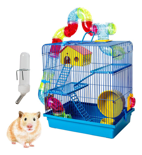 Gaiola Hamster Com Labirinto 3 Andares Super Luxo Lançamento