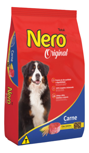 Ração Nero Original Para Cães Adultos Sabor Carne 15kg