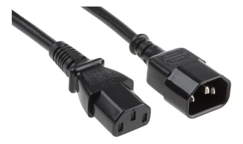 Extension Cable De Poder 1.5 Metros Macho Hembra C13 A C14 