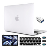 Funda Cissook Para Macbook Air 13 M2 + C/teclado Clear2