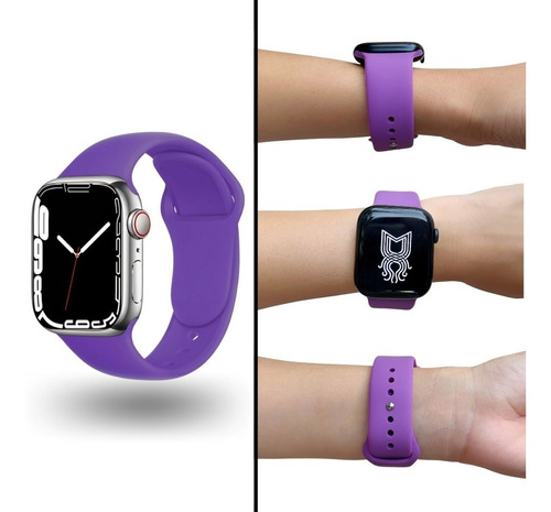 Correa Para  Apple Watch Silicón Lisa Colores Compatible