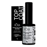 Top Coat Com Gliter Prata - Silver 9g Vòlia